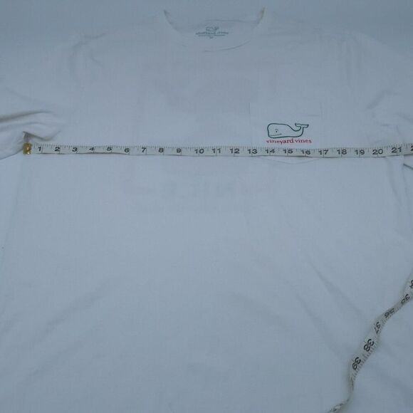 Vineyard Vines Naughty or Nice White Long Sleeve Shirt - Men's Size Medium - Picture 3 of 7